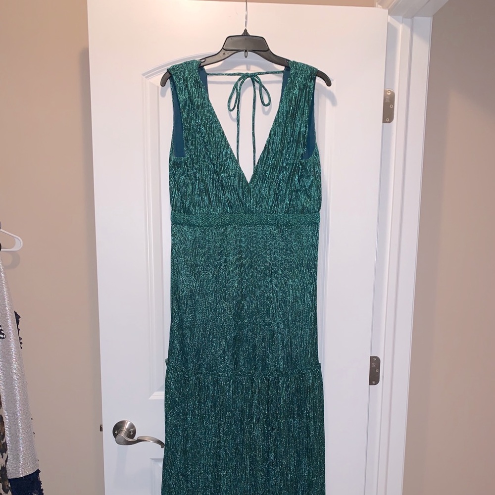 Lulus long V neck dress